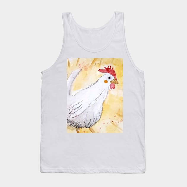 Henhen the hen / poulpoule la poule Tank Top by GribouilleTherapie